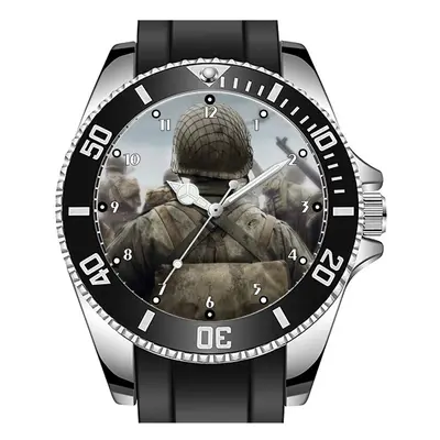 D-Day WWII War Soldier Portrait Sporty Unique Stylish Wrist Watch