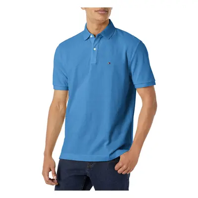 Tommy Hilfiger mens Prefall Ivy clf Polo Shirt Federal Blue Small US