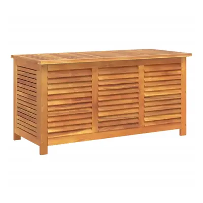 (113 x x cm) vidaXL Garden Storage Box with Louver Outdoor Storage Box Solid Wood Acacia