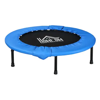 HOMCOM Î¦101cm Fitness Trampoline Exercise, Max Load KG, Blue Black