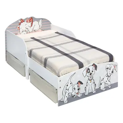 Disney Classic Toddler Bed with Storage Junior Wooden Bedframe Kids Childrens Bedroom Furniture 