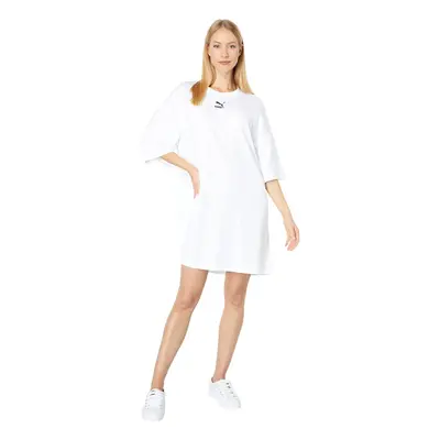 PUMA Women's Classics Tee Dress White Large