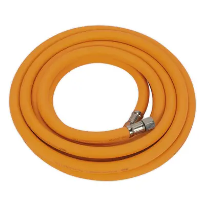 High-Visibility Hybrid Air Hose with 1/4 Inch BSP Unions - Metres - 8mm Bore