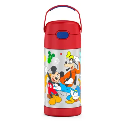 THERMOS FUNTAINER Water Bottle with Straw Ounce Mickey Mouse Kids Stainless Steel Vacuum Insulat