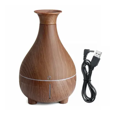 (Coffee) Touch LED Air Humidifier Aroma Essential Oil Diffuser 200ml Ultrasonic Cool Mist Humidi