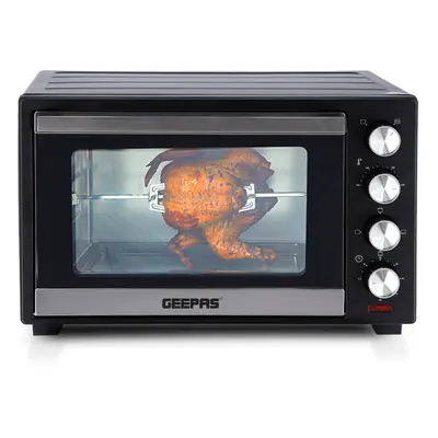 Geepas 38L Microwave Oven Grill Electric Mini Oven with Rotisserie Cooker