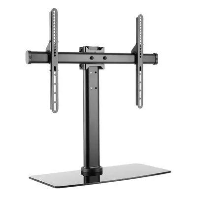 kenable Universal Pedestal Swivel & Tilt TV Stand Glass for to inch TVs