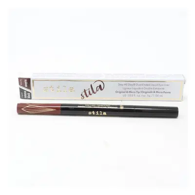 (Intense Black / Sangria) Stila Stay All Day Dual Eye Liner 0.33oz/1.0ml New With Box