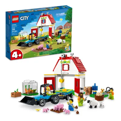 LEGO City Barn & Farm Animals Building Toy Set for Kids Prescho