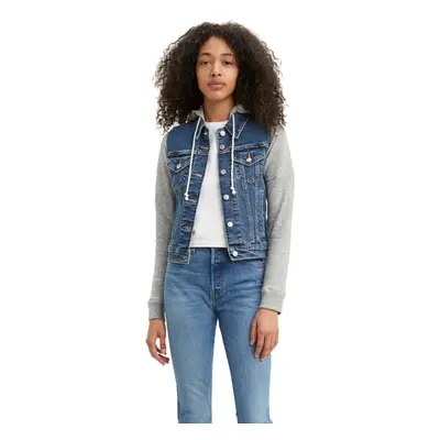 Levi's Women's New Hybrid Original Trucker Jackets INDIGLOW Large