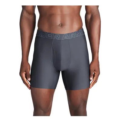 UA Performance Tech Mesh Boxerjock 6in Pack Downpour Gray Pack