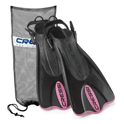 Cressi Palau Short Snorkeling Fins with Mesh Bag Pink Small/Medium