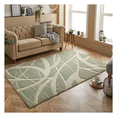 (2. 57G Abstract - Green, x cm) Modern Geometric Floral Abstract Area Rugs Check Multi Coloured 