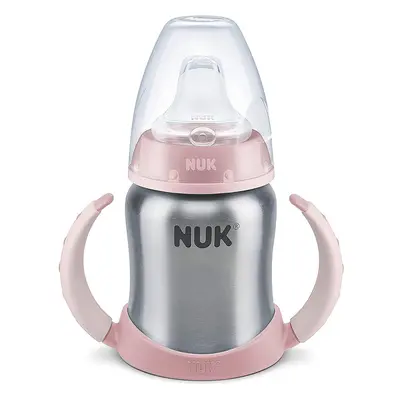 NUK Learner Cup Drinking Bottle, Months, Stainless Steel, Leak-Proof, Anti-Colic, BPA-Free, ml, 