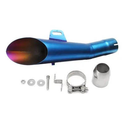 (Blue) 51mm Exhaust Systems Muffler Pipe For Yamaha YZF R6 Stainless GP Universal