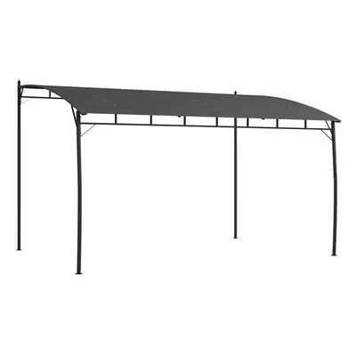 Outsunny x 4m Metal Pergola, Outdoor Gazebo UV-Resistant, Grey