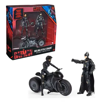 DC Comics MOV VehiclewFigs WLMX cm Playset Action Figures and Selina Kyle Bike with Accessories 