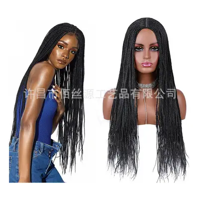 (TBUG) European And American Woven Three -Stranded Braid Long Straight -Hair African Dirty Braid