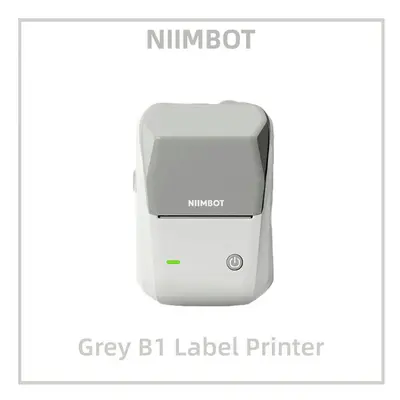 (Gary Label Printer) Niimbot B1 Label Printer Portable Handheld Thermal Printer Mini Barcode QR 