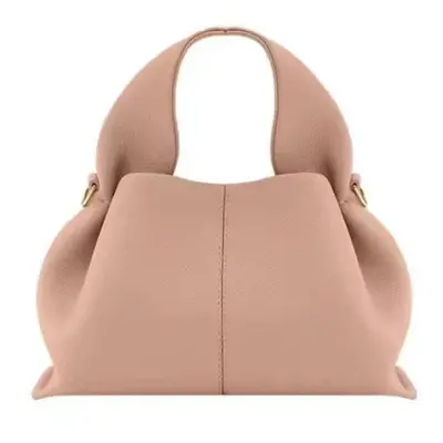 (Light pink, 22cm12.5cm14cm) Cloud Bags for Women with Logo New French Luxury Brand Genuine Leat