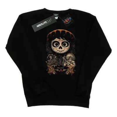 (L, Black) Disney Womens/Ladies Coco Miguel Face Poster Sweatshirt