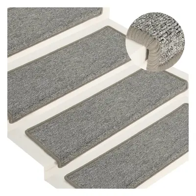 Carpet Stair Treads pcs 65x25 cm White and Grey