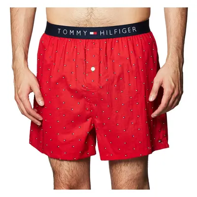 Tommy Hilfiger mens Woven Boxers underwear Red Large US