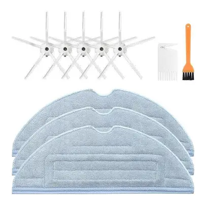 10pcs Replacements for Roborock S7 Vacuum Cleaner Parts Accessories Side Brushes*5 Mop Clothes*3