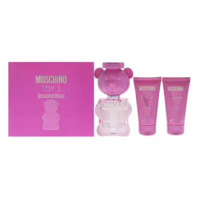 Moschino Moschino Toy Bubble Gum For Women Pc Gift Set 1.7oz EDT Spray, 1.7oz Body Lotion, 1.7oz