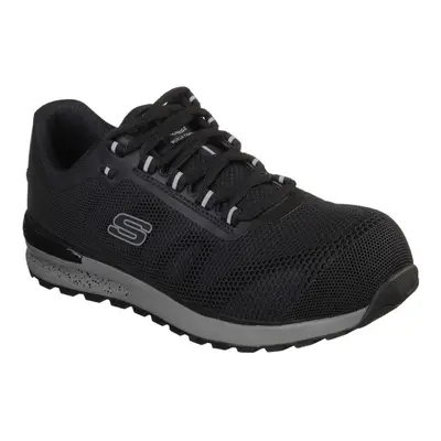 (8 UK, Black) Skechers Mens Bulklin Lace Up Safety Shoes