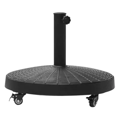 Outsunny Resin Patio Umbrella Base Parasol Stand Weight Deck w/ Wheels