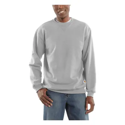 Carhartt Mens Midweight Crewneck Sweatshirt Heather Gray XLarge