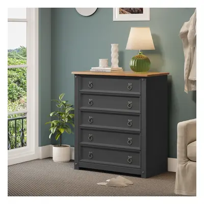 Corona Charcoal Small Drawer Chest