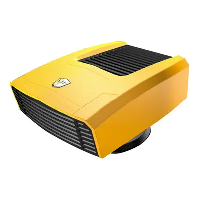 (Yellow, 12V) Portable Car Heater 12V-24V 180W Fast Heating Fan Degree Rotary Winter Defroster A