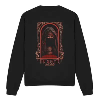 (S, Black) Star Wars: The Acolyte Unisex Adult Art Deco Masked Sweatshirt