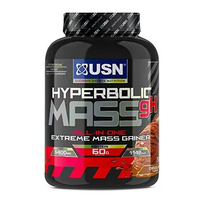 USN Hyperbolic Mass Chocolate 2kg: High Calorie Mass Gainer Protein Powder for Fast Muscle Massâ