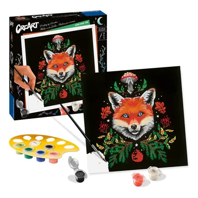 CreArt Pixie Cold Edition Fox Paint by Numbers for Adults Craft Kits for Adults and Kids Age Yea