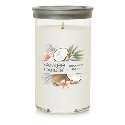 Yankee Candle Coconut Beach Signature Medium Pillar Candle White 14.25oz