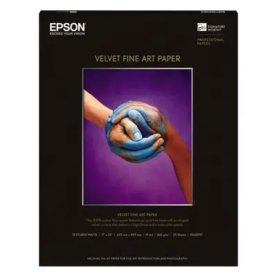 Epson x Velvet Fine Art Paper For Inkjet Printers Sheets