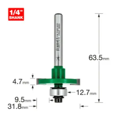 C144X1/4TC - One Piece Slotting Cutter 4.7mm cut of Trend