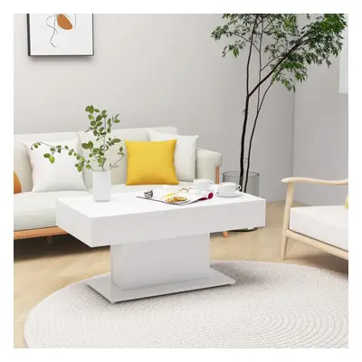 vidaXL Coffee Table White Engineered Wood Couch End Side Center Accent Table