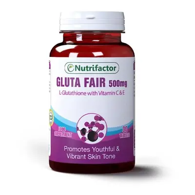 Nutrifactor Gluta Fair Glutathione 500mg vitamins (30 Tablets)