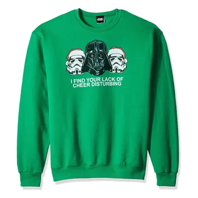 Star Wars Men's Green//Officially Licensed Lumpacoal Crew Fleece x-l