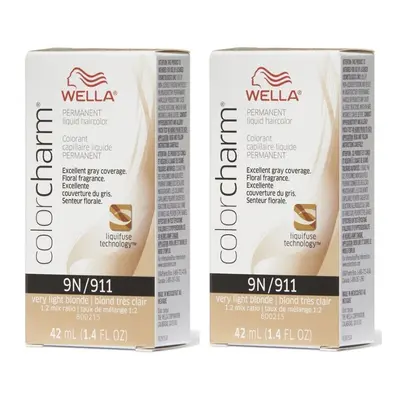 (9N â pack of 2) Wella Color Charm Permanent Liquid Haircolor