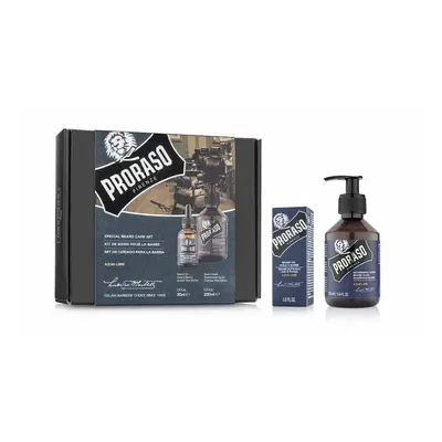 Proraso Beard Care Kit for Men Beard Wash & Beard Oil with Sandalwood to Tame, Cleanse & Detangl