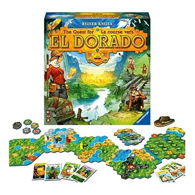 The Quest for El Dorado Strategy Board Games for Adults and Kids Age Years Up - to Players