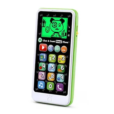 White LeapFrog Chat and Count Emoji Phone White