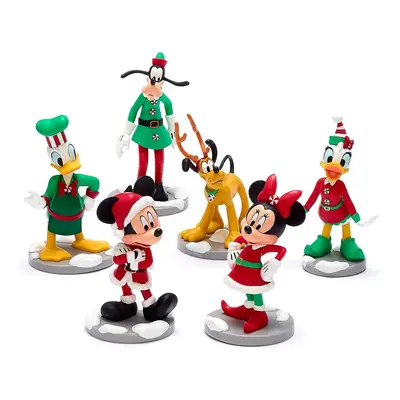 Disney Store Mickey and Friends Festive Figurine Playset