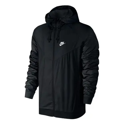 Nike Mens Windrunner Full Zip Hooded Running Jacket Black Large