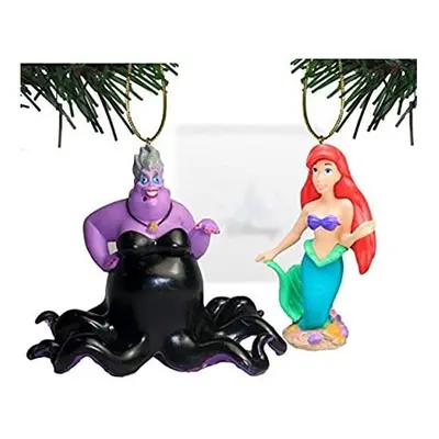 The Little Mermaid 'Ariel with Ursula' Ornament Set - (2) PVC ornament